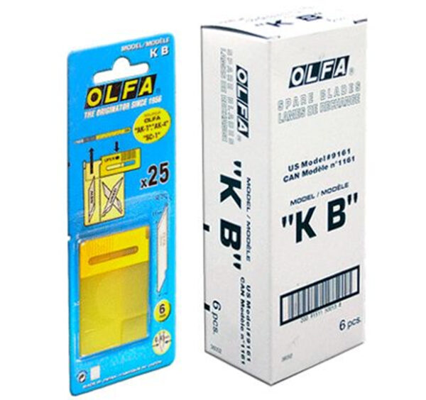 Utlty-Spare Blade Fr Ak-1/4 Cs=25P (OLFA-KB)